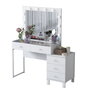 Hanah Home Mesa de Maquillaje Blanca con 10 Focos